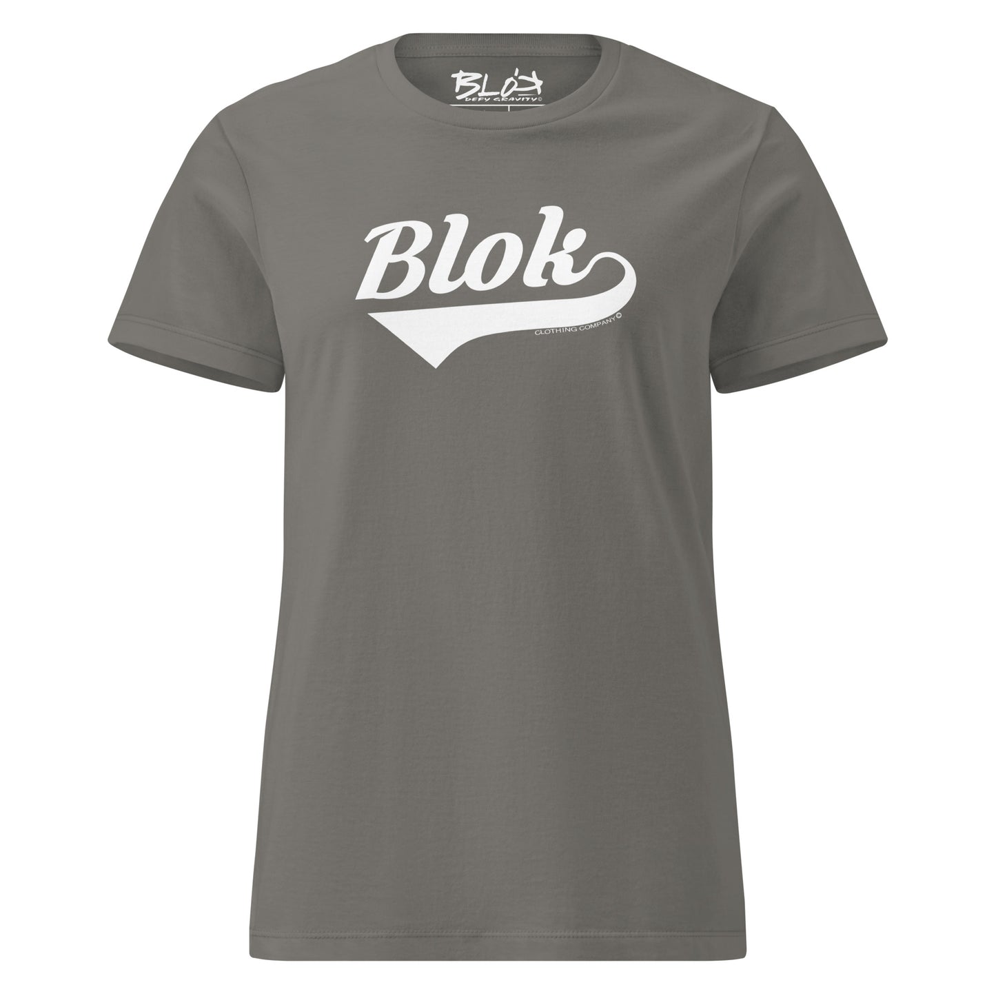 Blok Classic - Front Print in White - Women's Slim Fit
