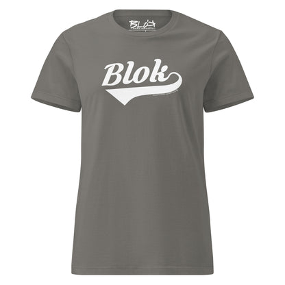 Blok Classic - Front Print in White - Women's Slim Fit