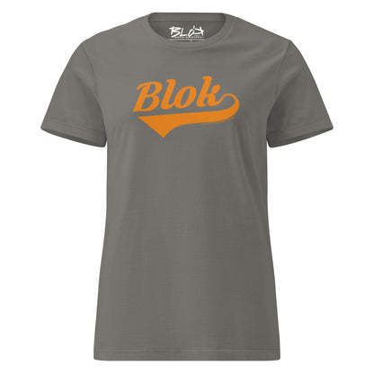 Blok Classic - Front Print in Orange - Women's Slim Fit