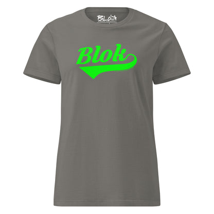 Blok Classic - Front Print in Green - Women's Slim Fit