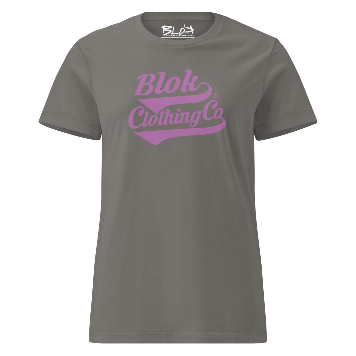 Blok Clothing Co' - with Purple Print - Women's Slim Fit