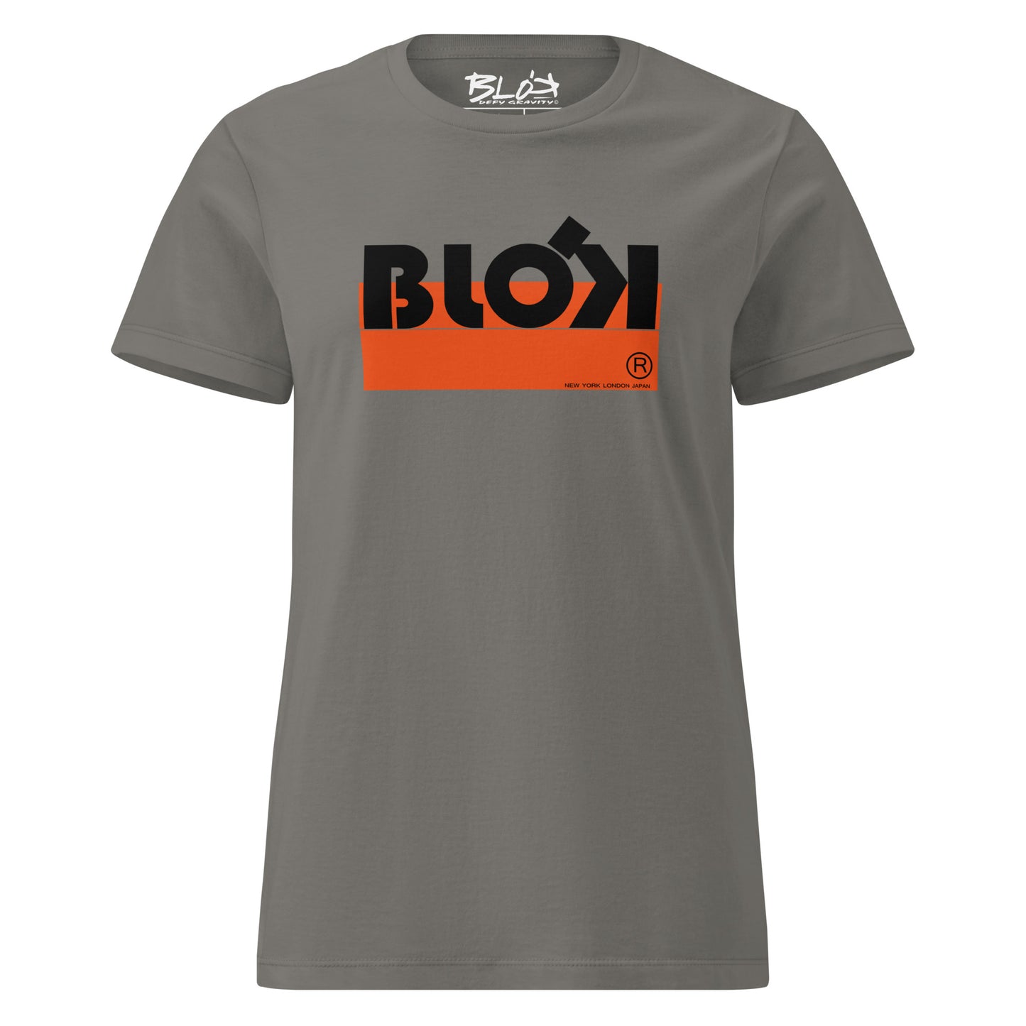 Blok Stripe - with Orange & Black Print - Women's Slim Fit