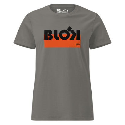 Blok Stripe - with Orange & Black Print - Women's Slim Fit