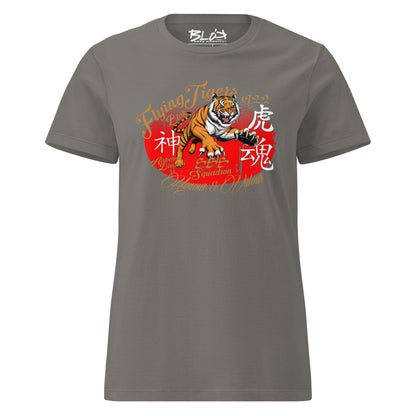 Original Flying Tigers - Front Print in Gold - Women's Slim Fit