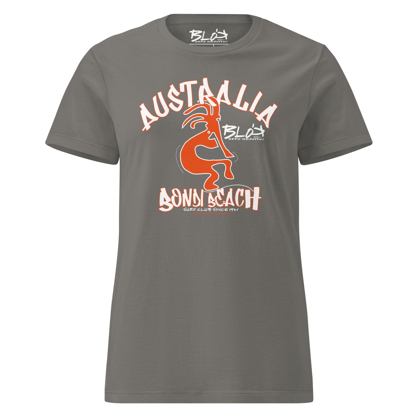 Bondi Beach - with Orange Print - Women's Slim Fit