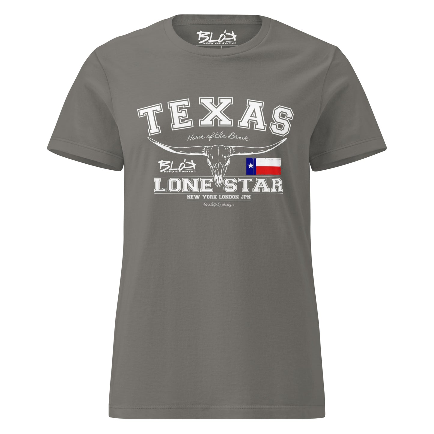 Texas - 50 States - with White Print - Women's Slim Fit