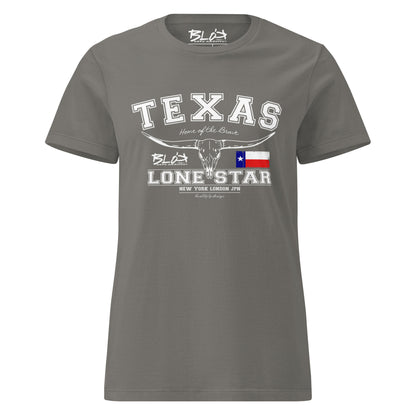 Texas - 50 States - with White Print - Women's Slim Fit
