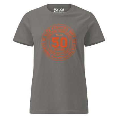 50 State Athletic Dept. - with Orange Print- Women's Slim Fit