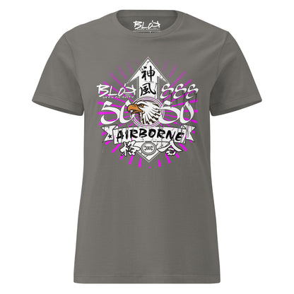 Airborne Eagle - with White & Purple Print - Women's Slim Fit