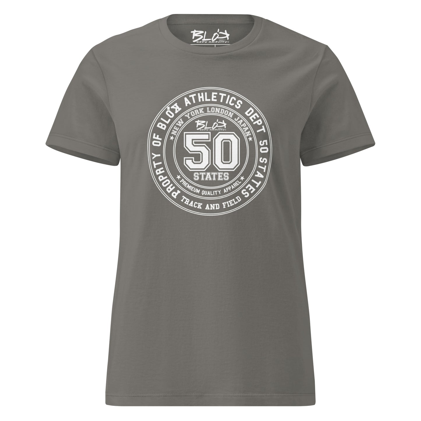 50 State Athletic Dept. - with White Print- Women's Slim Fit