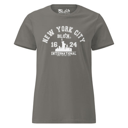 N.Y.C International - with White Print - Women's Slim Fit