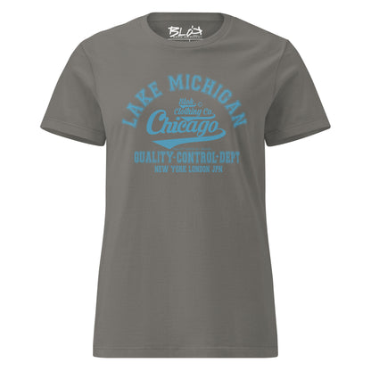 Chicago - 50 States - with Light Blue Print - Women's Slim Fit