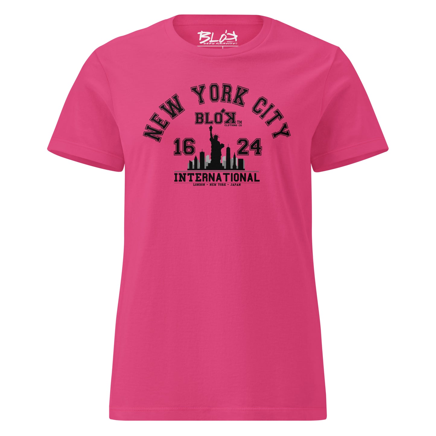 N.Y.C International - with Black Print - Women's Slim Fit