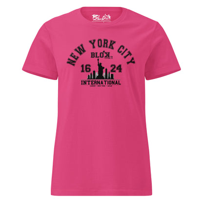 N.Y.C International - with Black Print - Women's Slim Fit