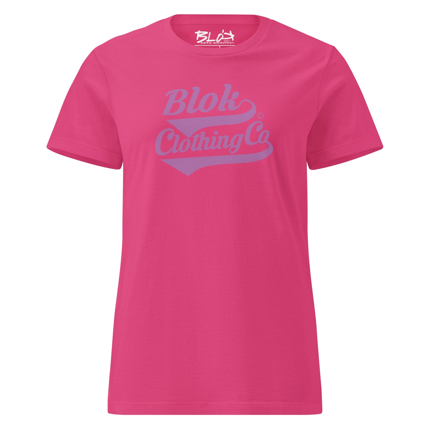 Blok Clothing Co' - with Purple Print - Women's Slim Fit