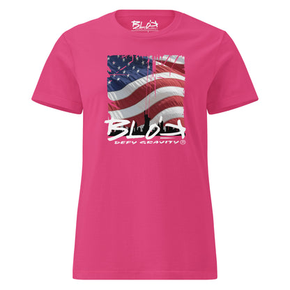 US Flag - Front Print - Women's Slim Fit