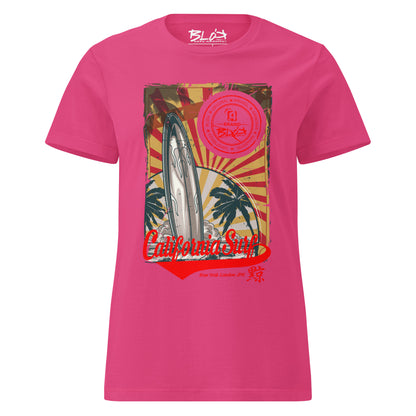 California Surf - Front Print - Women's Slim Fit