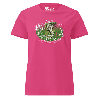 Flying Cobras - with White & Green Print - Women's Slim Fit