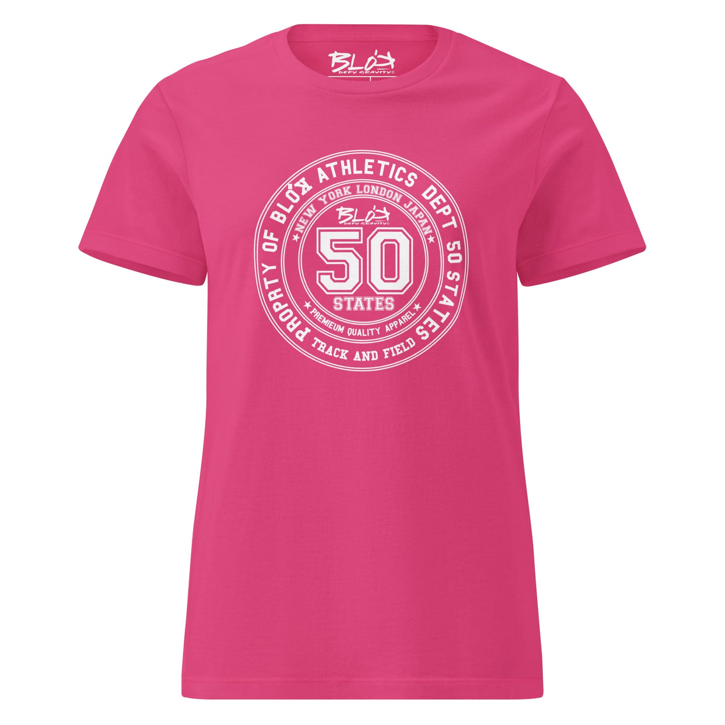 50 State Athletic Dept. - with White Print- Women's Slim Fit
