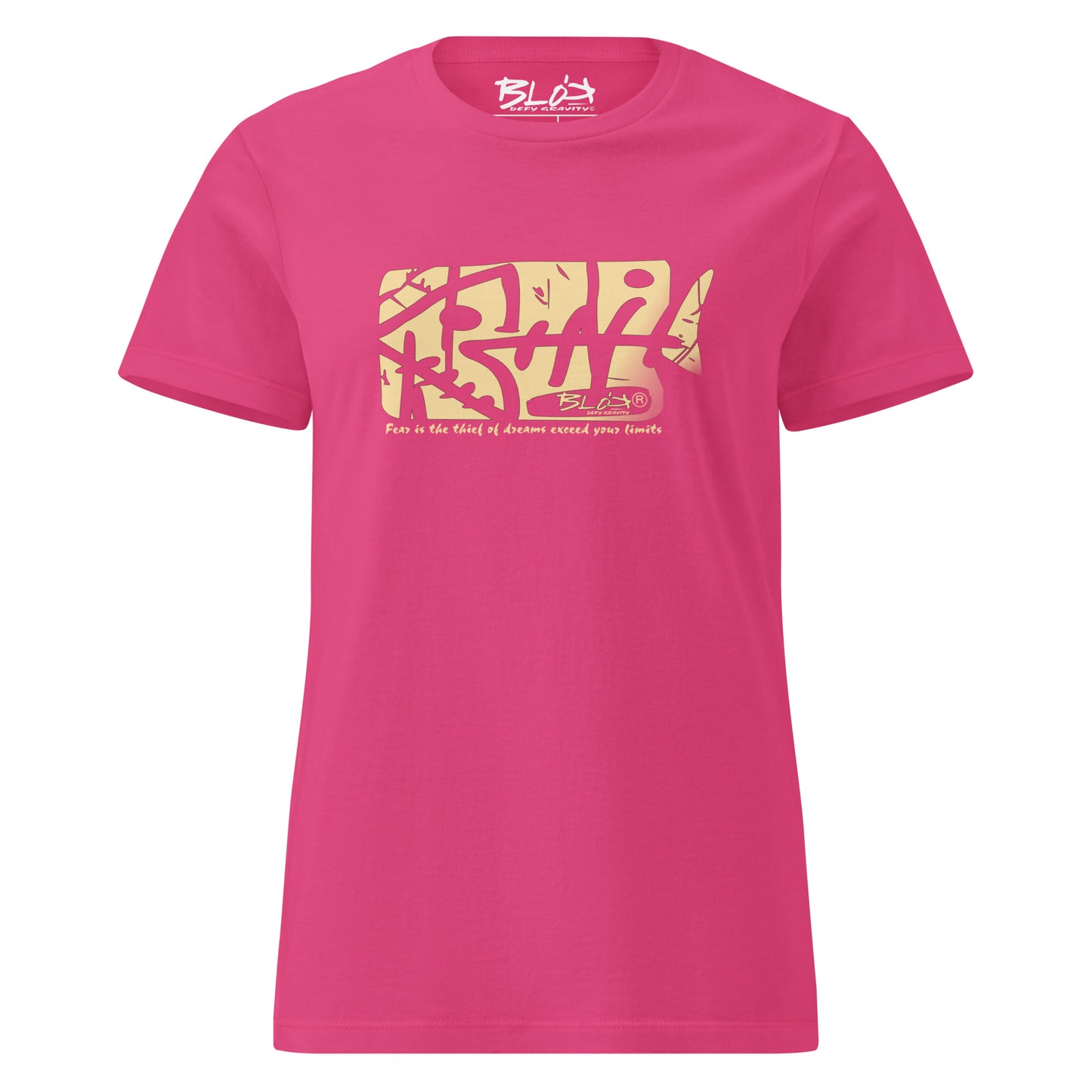 BLOK Fish Bone - Sand Print Women's Slim Fit Graphic T-Shirt