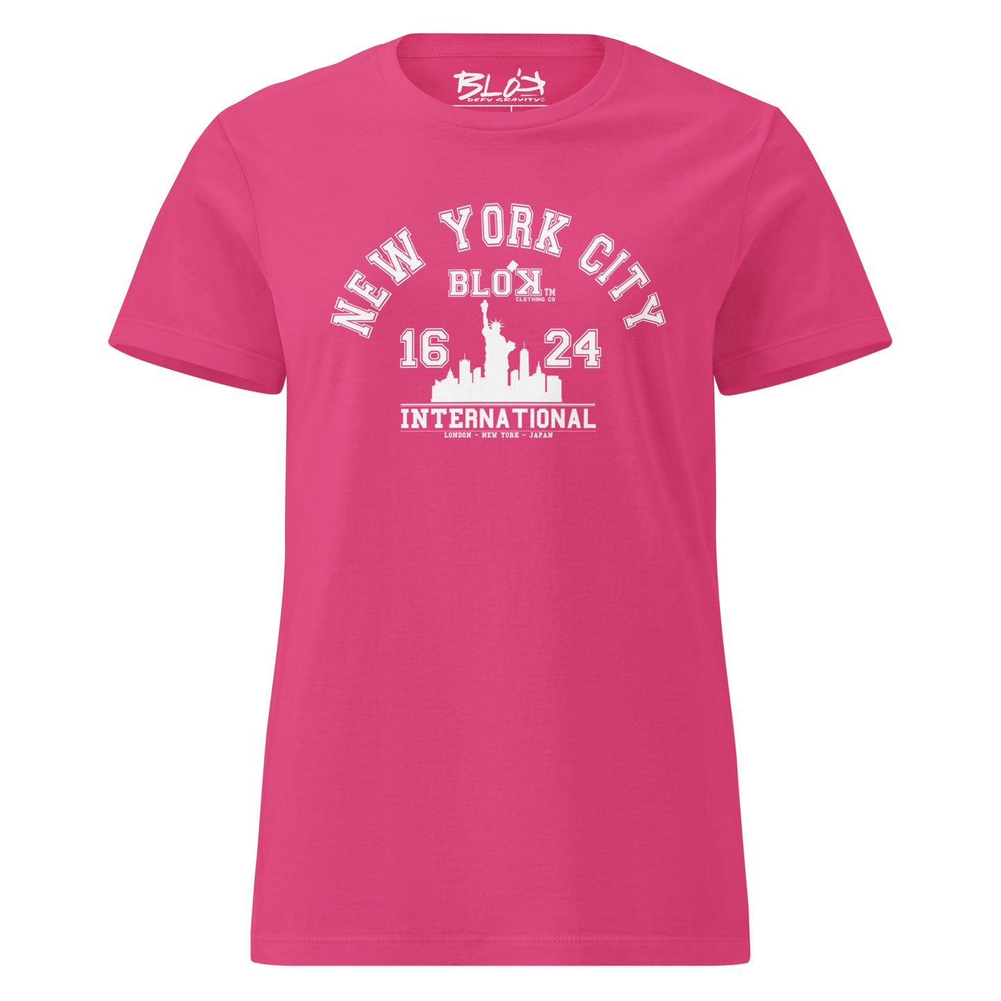 N.Y.C International - with White Print - Women's Slim Fit