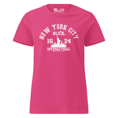 N.Y.C International - with White Print - Women's Slim Fit