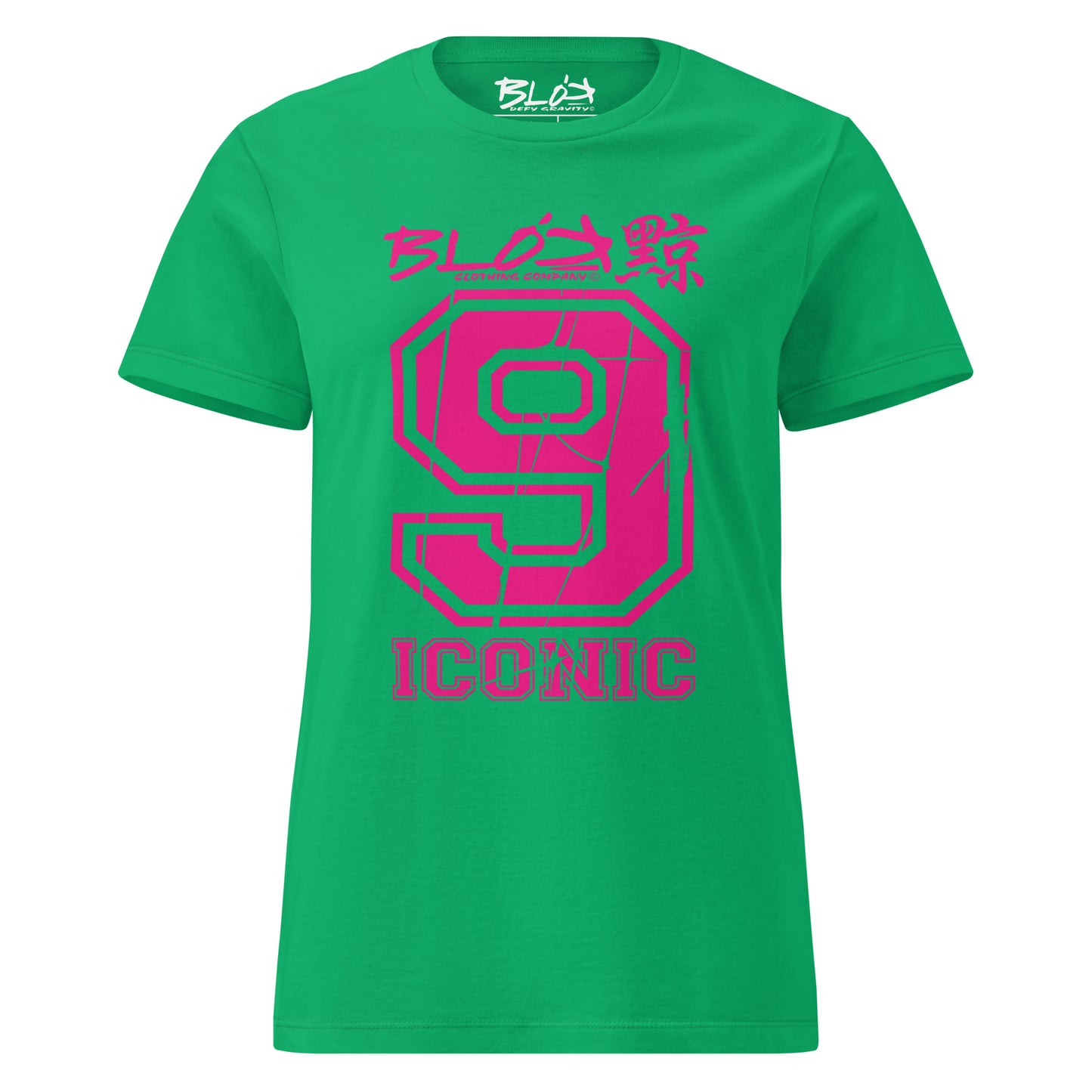 Iconic 9 - Front Print in Pink - Women's Slim Fit
