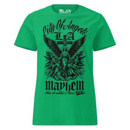 City of Angels Mayhem - Front Print in Black - Women's Slim Fit