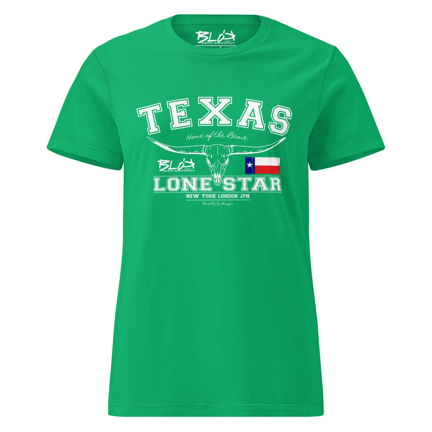 Texas - 50 States - with White Print - Women's Slim Fit