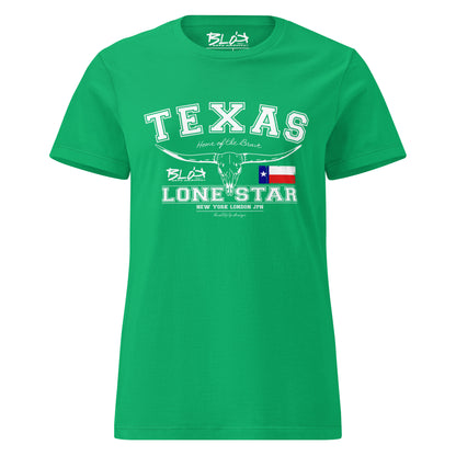 Texas - 50 States - with White Print - Women's Slim Fit