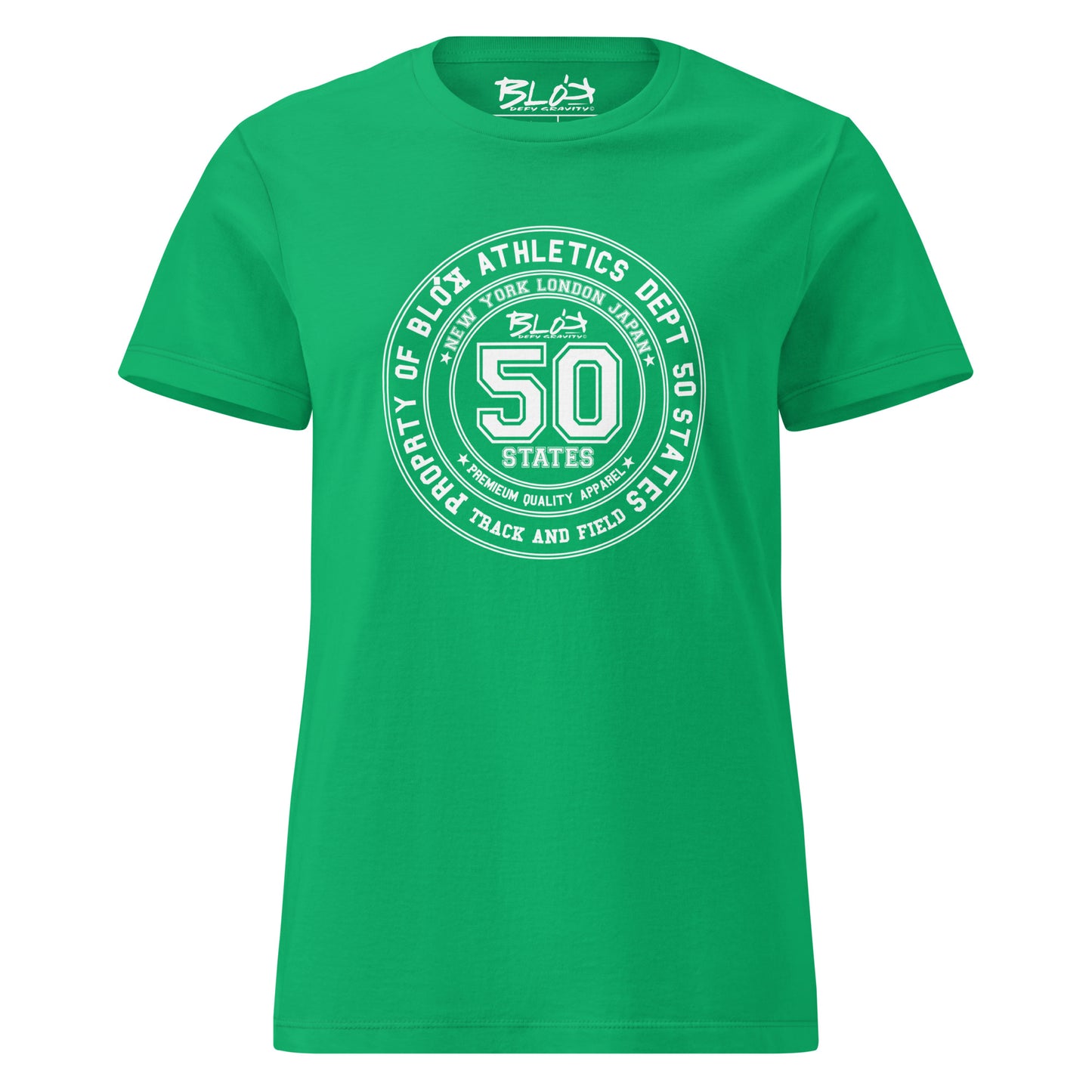 50 State Athletic Dept. - with White Print- Women's Slim Fit