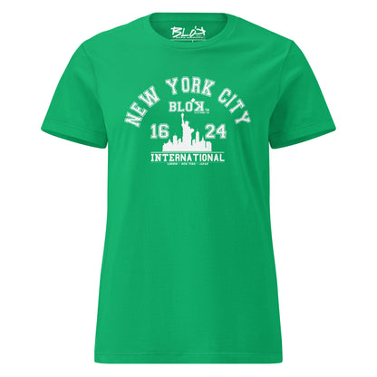 N.Y.C International - with White Print - Women's Slim Fit