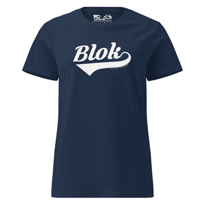 Blok Classic - Front Print in White - Women's Slim Fit
