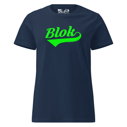 Blok Classic - Front Print in Green - Women's Slim Fit
