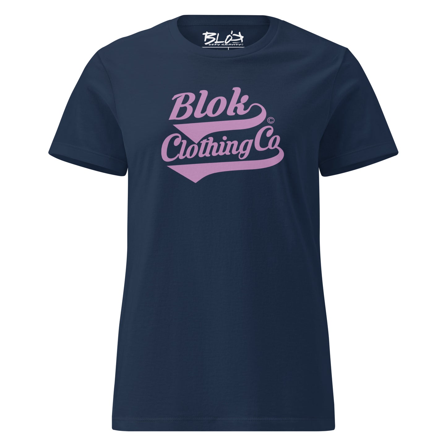 Blok Clothing Co' - with Purple Print - Women's Slim Fit