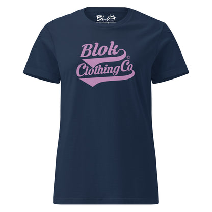 Blok Clothing Co' - with Purple Print - Women's Slim Fit
