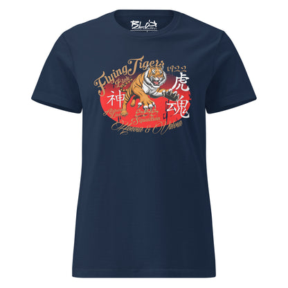 Original Flying Tigers - Front Print in Gold - Women's Slim Fit