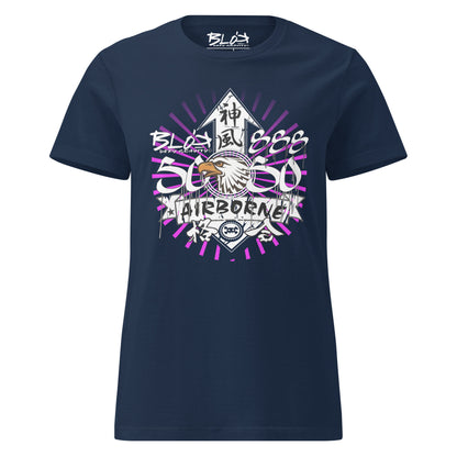 Airborne Eagle - with White & Purple Print - Women's Slim Fit
