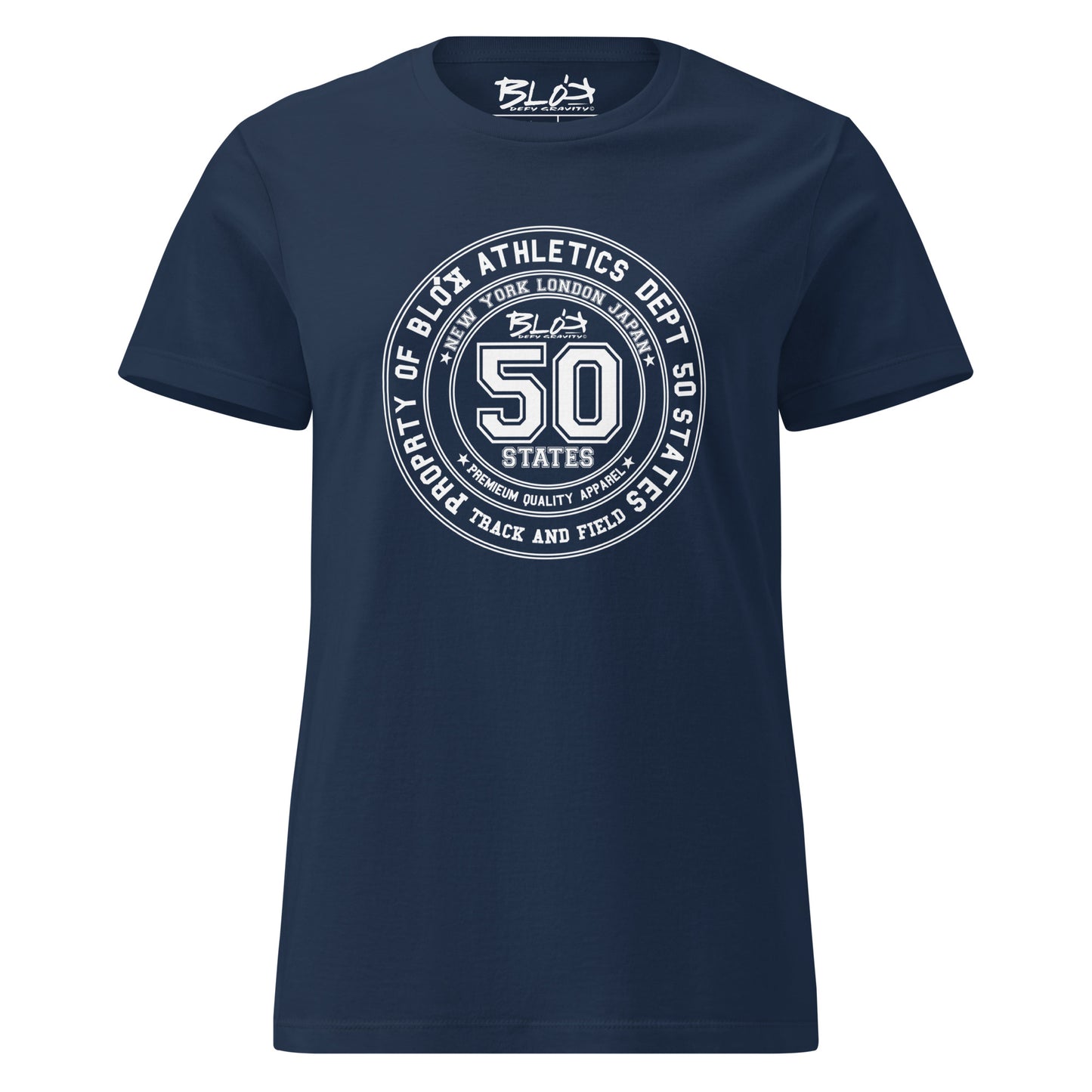 50 State Athletic Dept. - with White Print- Women's Slim Fit