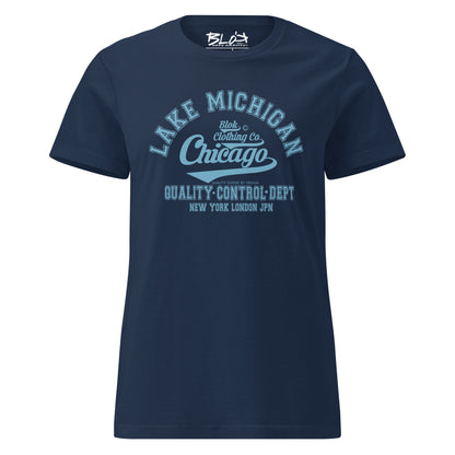 Chicago - 50 States - with Light Blue Print - Women's Slim Fit