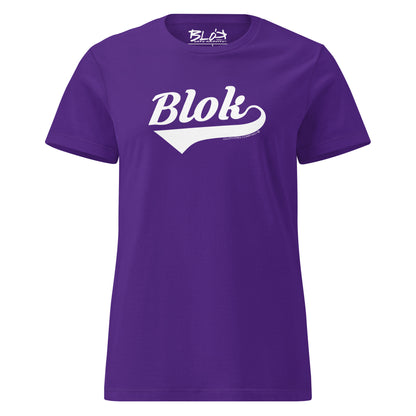 Blok Classic - Front Print in White - Women's Slim Fit