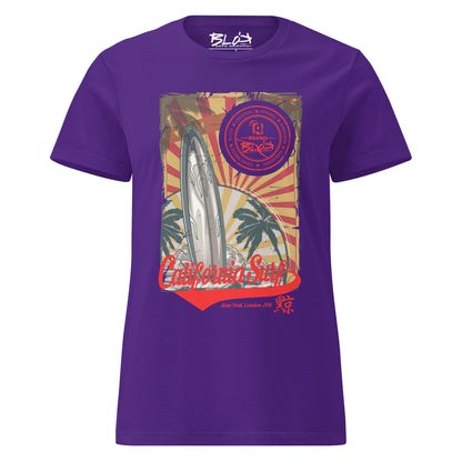 California Surf - Front Print - Women's Slim Fit