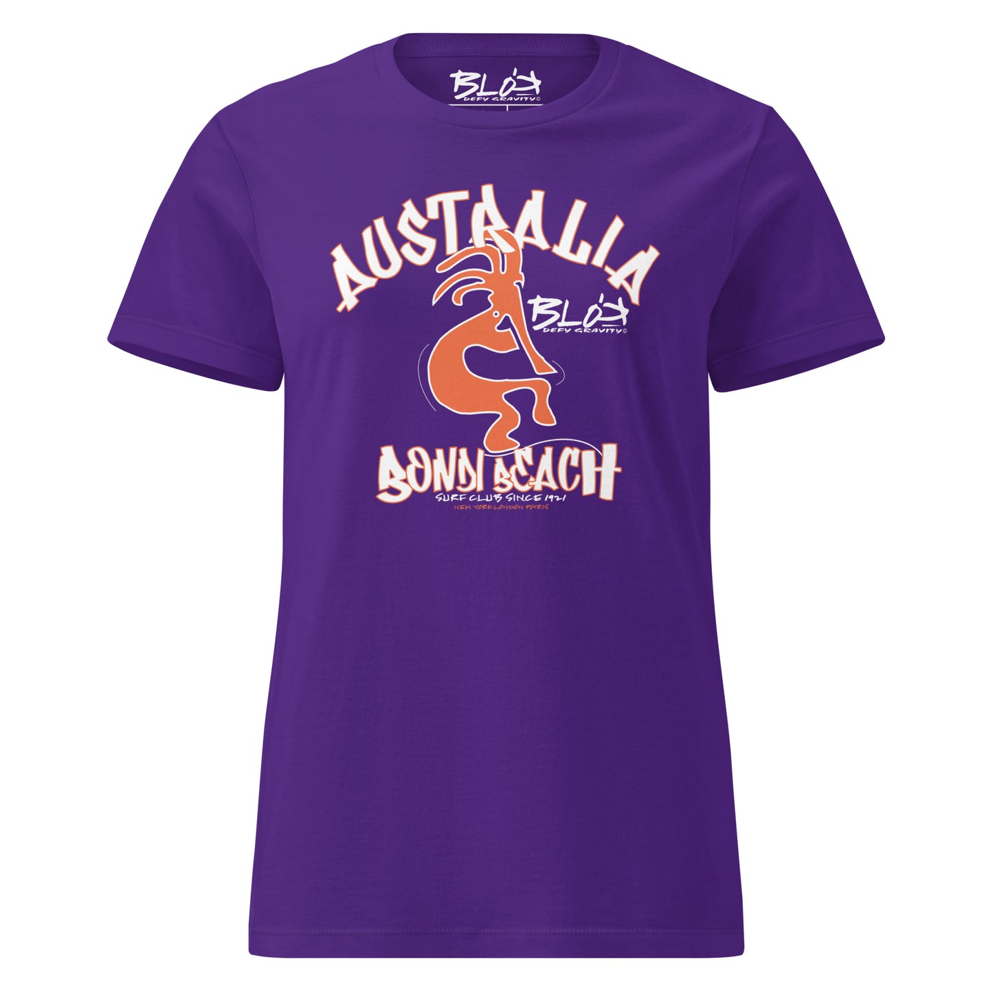 Bondi Beach - with Orange Print - Women's Slim Fit