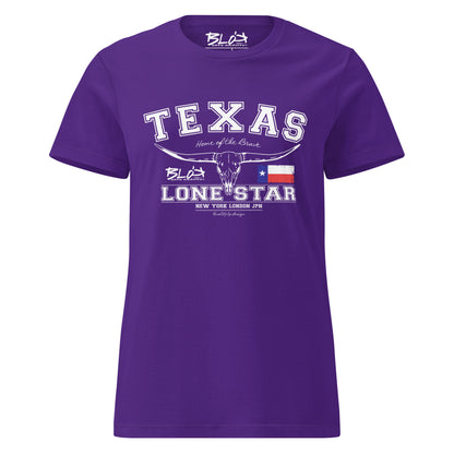 Texas - 50 States - with White Print - Women's Slim Fit