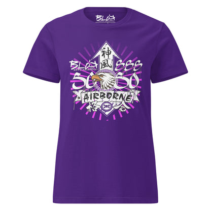 Airborne Eagle - with White & Purple Print - Women's Slim Fit