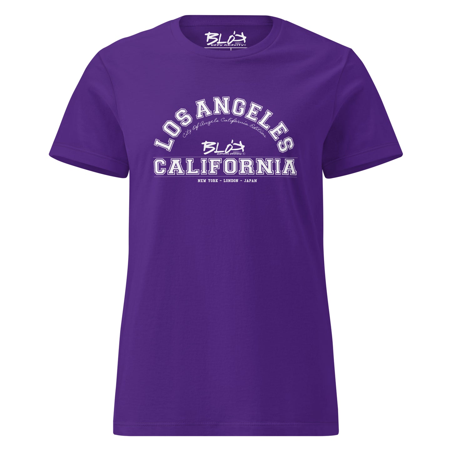 Los Angeles California - in White Print- Women's Slim Fit
