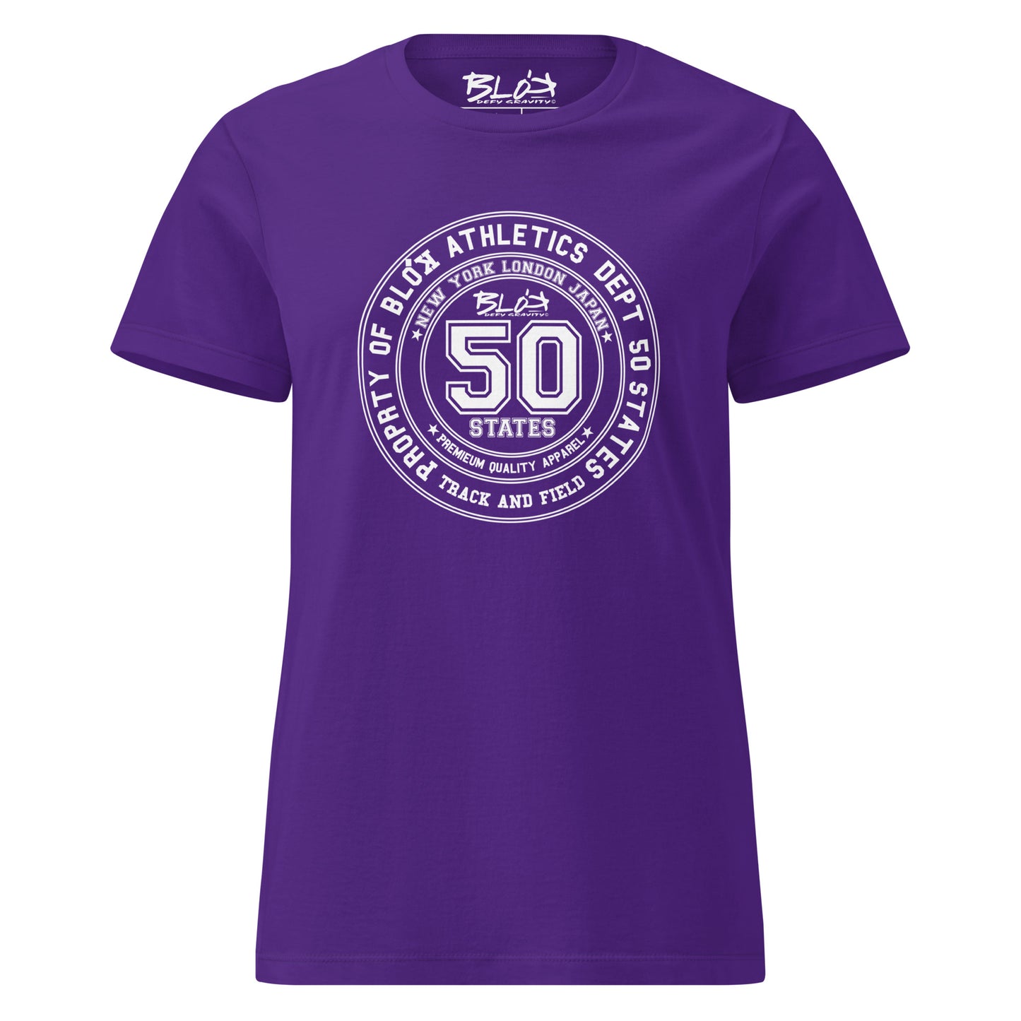 50 State Athletic Dept. - with White Print- Women's Slim Fit
