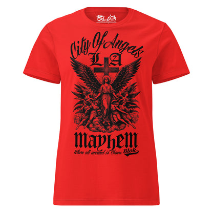 City of Angels Mayhem - Front Print in Black - Women's Slim Fit