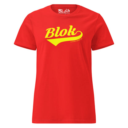 Blok Classic - Front Print in Yellow - Women's Slim Fit