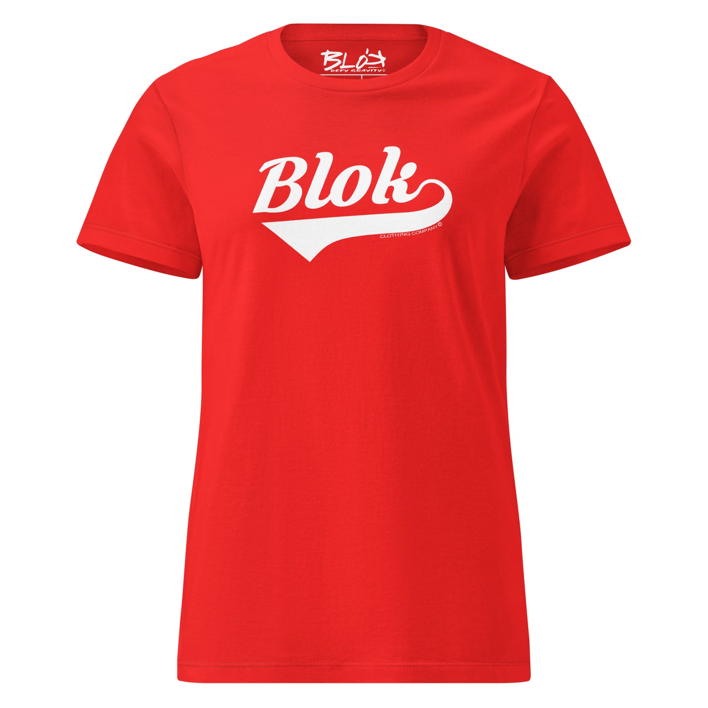 Blok Classic - Front Print in White - Women's Slim Fit